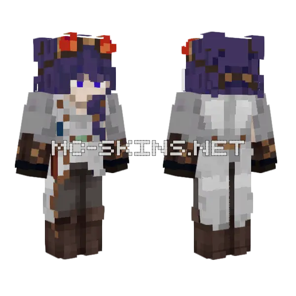 Dark Blue Witch, front and back