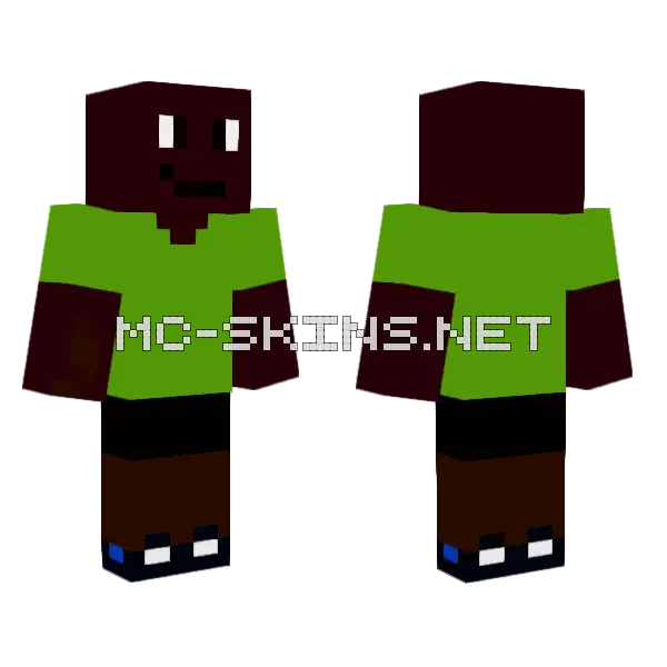 Dark Brown Hat Boy, front and back