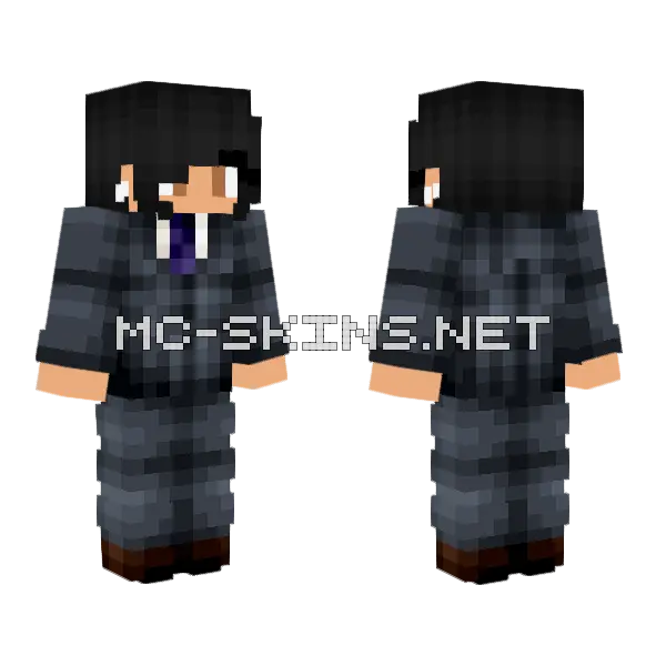 Dark Business Suit, front and back