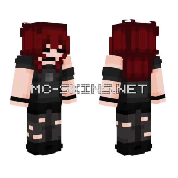 Dark Casual Outfit, front and back