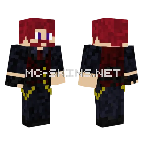Dark Charles Nathan Minecraft skin, front and back