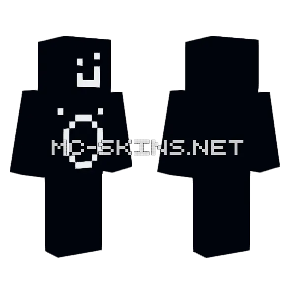 Dark Dumalaut Alien Minecraft skin, front and back