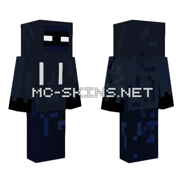 Dark Figure Skin Minecraft skin, front and back