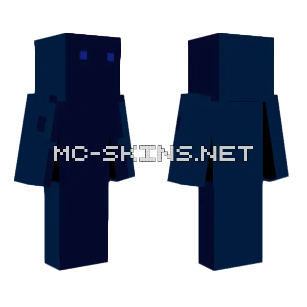 Dark Figure With Hat Minecraft skin, front and back