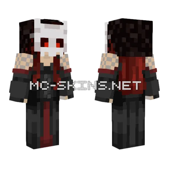 Dark Forest Nymph Minecraft skin, front and back