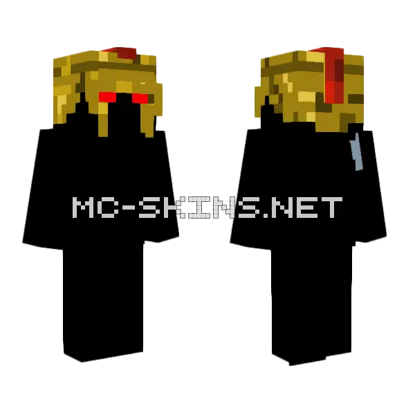 Dark Gladiator Minecraft skin, front and back