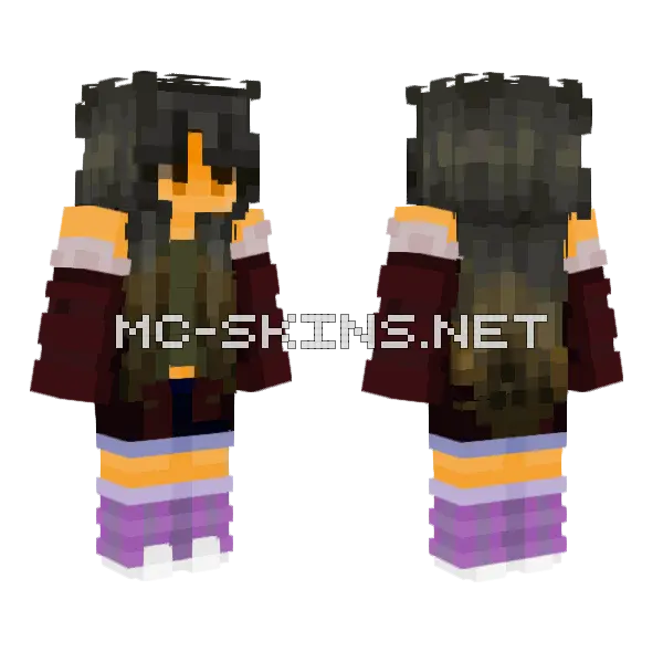 Dark Hair Girl, front and back