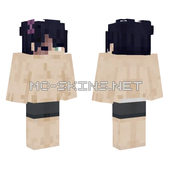 Dark Haired Boy Minecraft skin, front and back