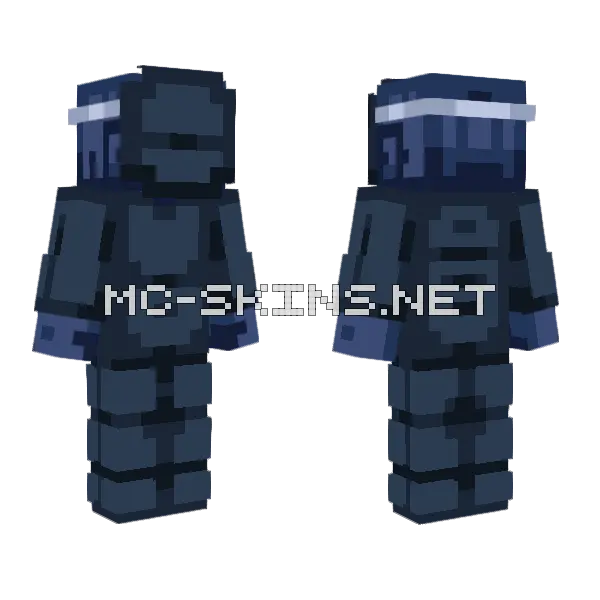 Dark Hive Mask Skin Minecraft skin, front and back