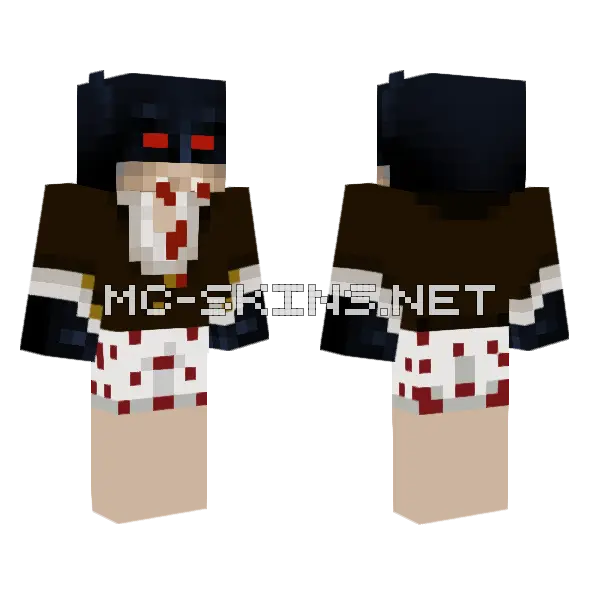Dark Hooded Figure, front and back