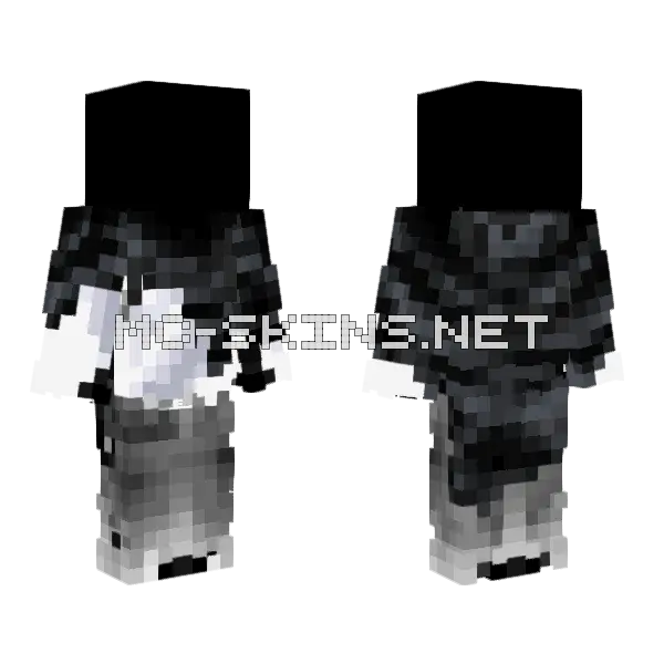 Dark Hooded Figure, front and back