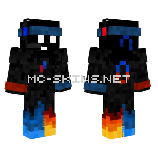 Dark Hooded Figure, front and back