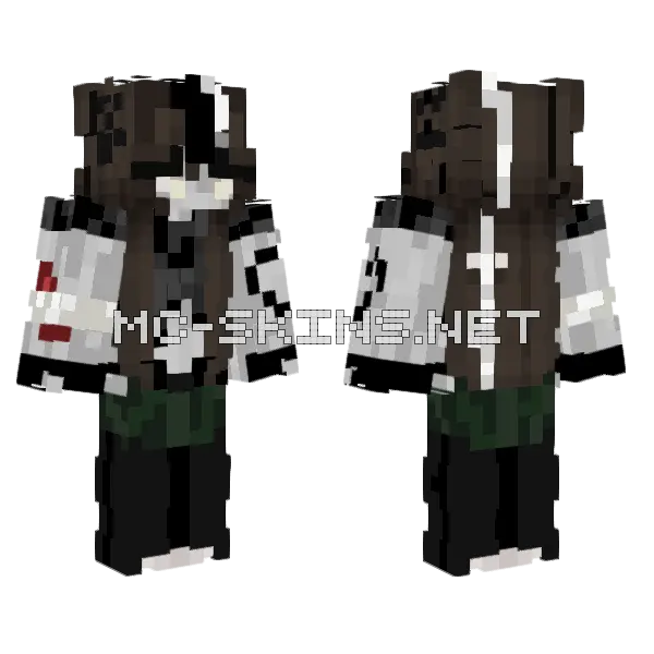 Dark Hoodie Guy, front and back