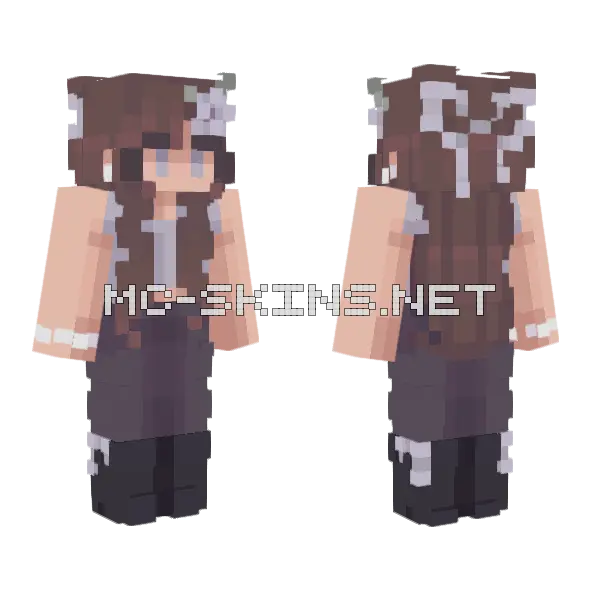 Dark Hoodie Outfit, front and back