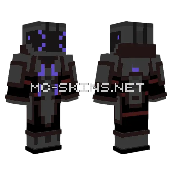 Dark Hunter Skin Minecraft skin, front and back