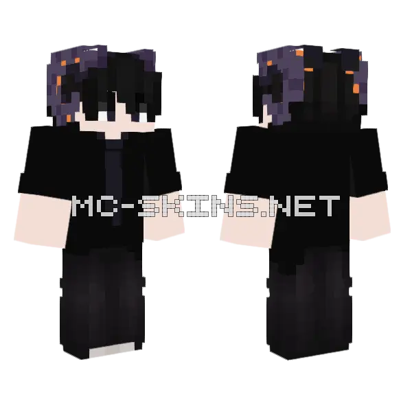 Dark Jester Outfit, front and back