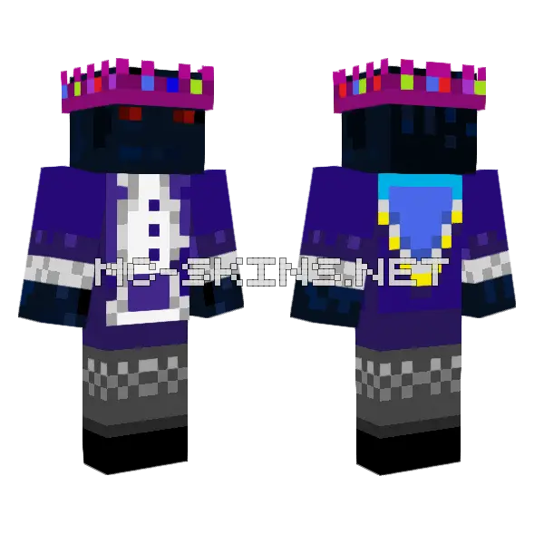 Dark Jester Outfit, front and back