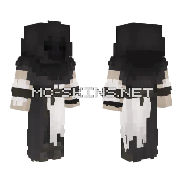 Dark Knight Armor Minecraft skin, front and back