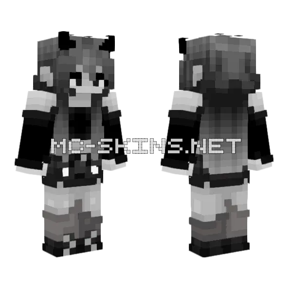 Monochrome Demon Girl, front and back