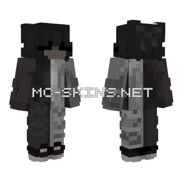 Dark Knight Armor Minecraft skin, front and back