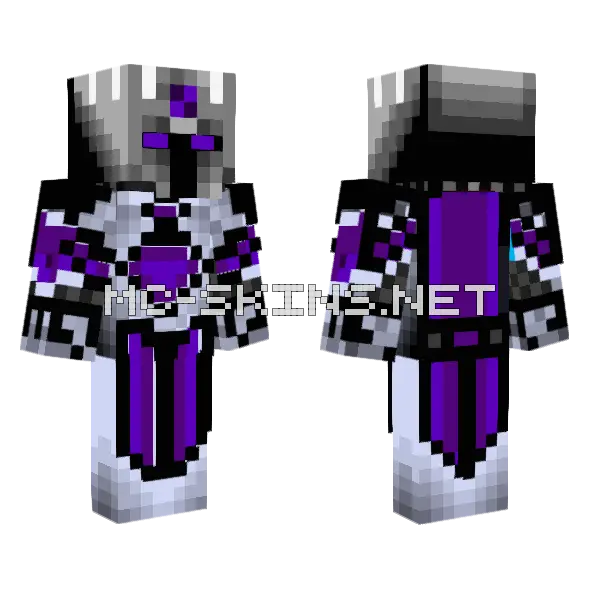 Dark Knight Skin Minecraft skin, front and back