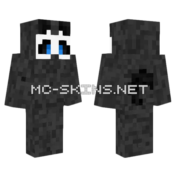 Dark Latex Colin Lin Minecraft skin, front and back