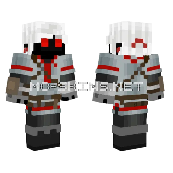 Dark Link Breath Of Wild Minecraft skin, front and back