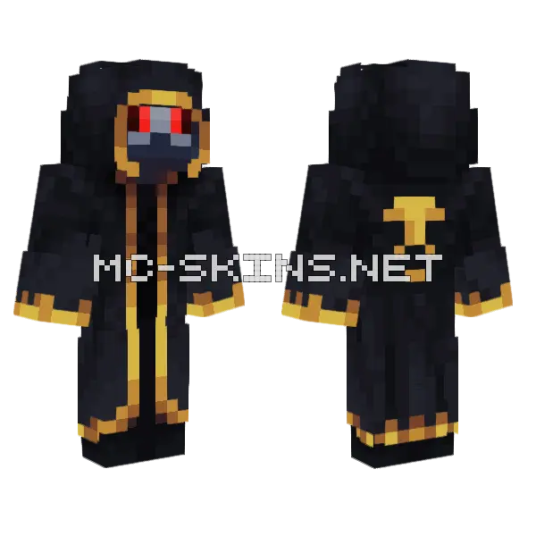 Dark Mage Request Minecraft skin, front and back