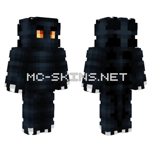 Dark Monster Skin Minecraft skin, front and back