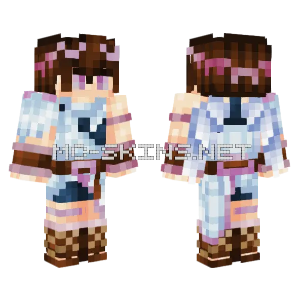 Dark Pit Blossom Minecraft skin, front and back