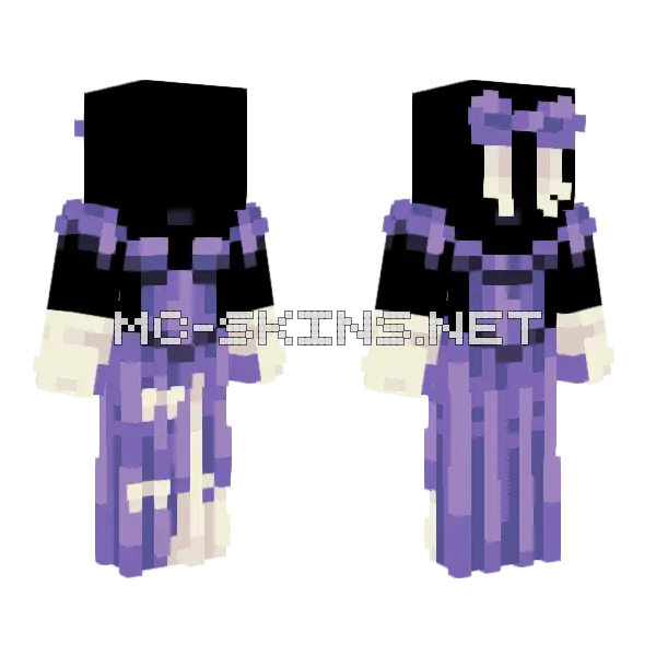 Dark Purple Base Minecraft skin, front and back