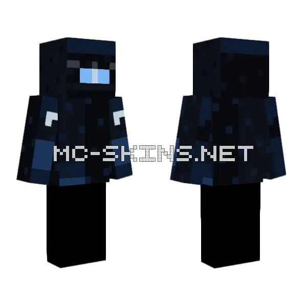 Dark Reaper Skin Minecraft skin, front and back