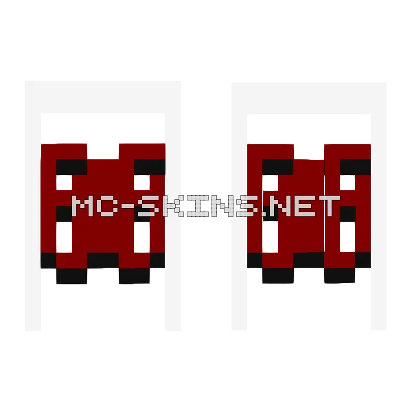 Dark Red OptiFine Letters cape, outside and lining