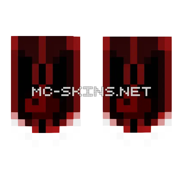 Dark Redstone Torch cape, outside and lining