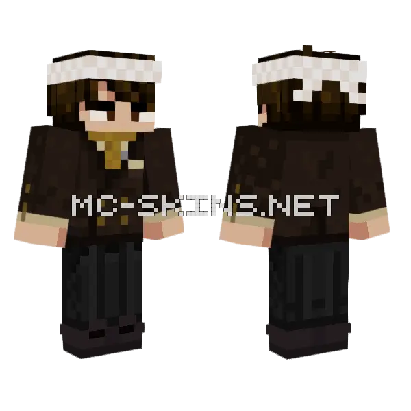 Dark Scholar Outfit, front and back
