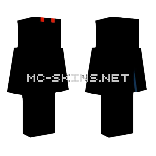 Dark Shaddow Minecraft skin, front and back