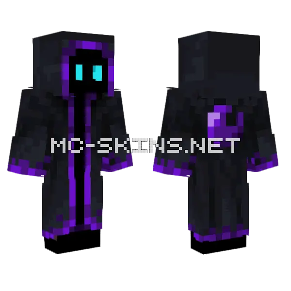 Dark Shadow Minecraft skin, front and back