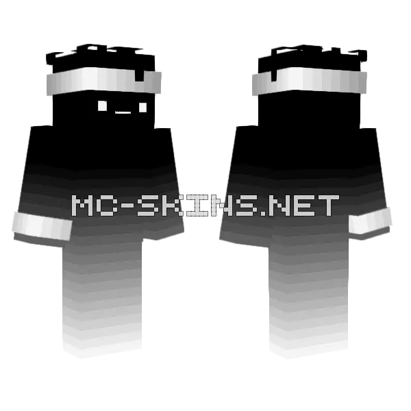 Dark Skin Minecraft skin, front and back