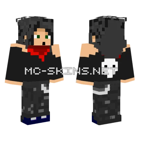 Dark Skull Hoodie, front and back