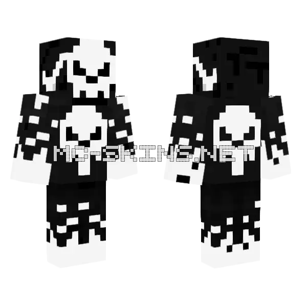 Dark Skull Warrior, front and back