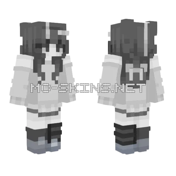 Dark Suit Minecraft skin, front and back