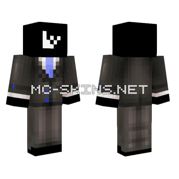 Dark Suit Gentleman, front and back
