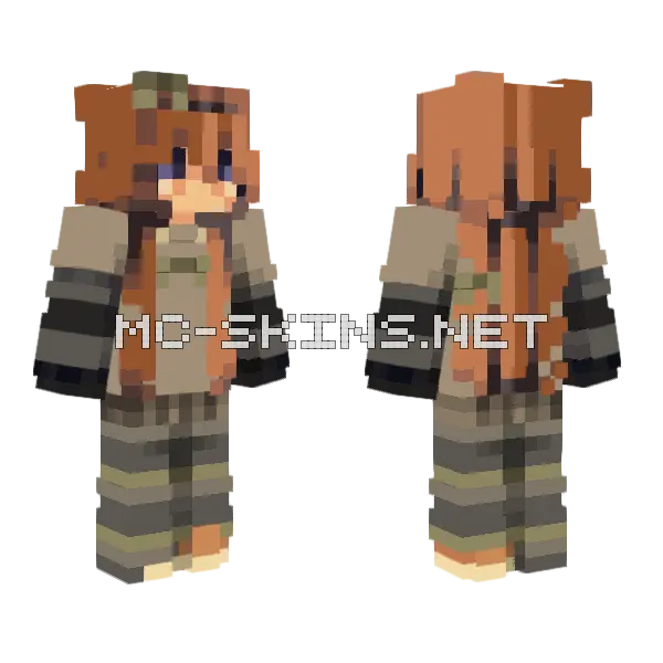 Dark Sweet Rcce Minecraft skin, front and back