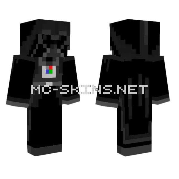 Dark Vador Suit Minecraft skin, front and back