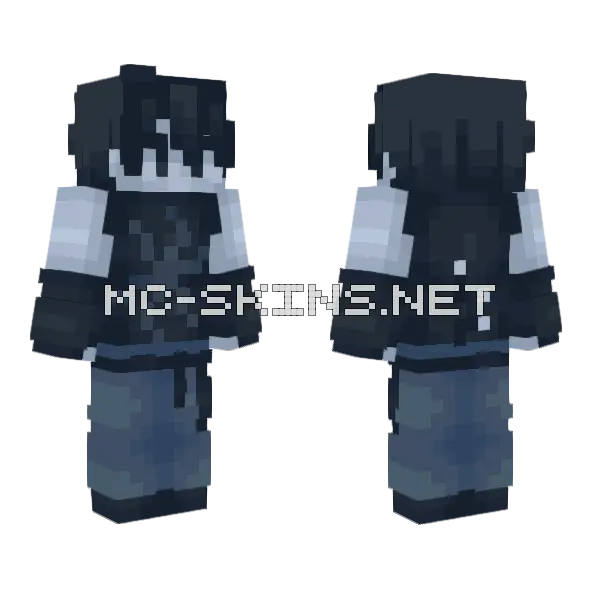 Dark Winter Hoodie, front and back