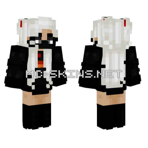 Darken of Memories Minecraft skin, front and back
