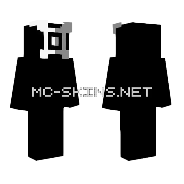 Darker Skin Minecraft skin, front and back