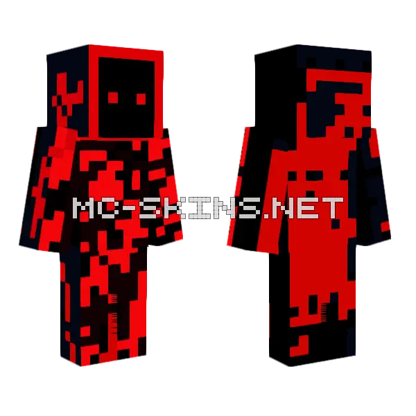 Darkman Minecraft skin, front and back