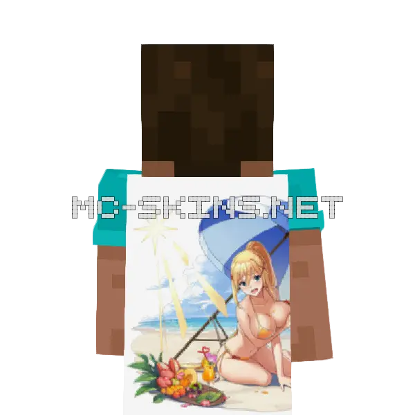 Darkness Bikini cape, outside and lining