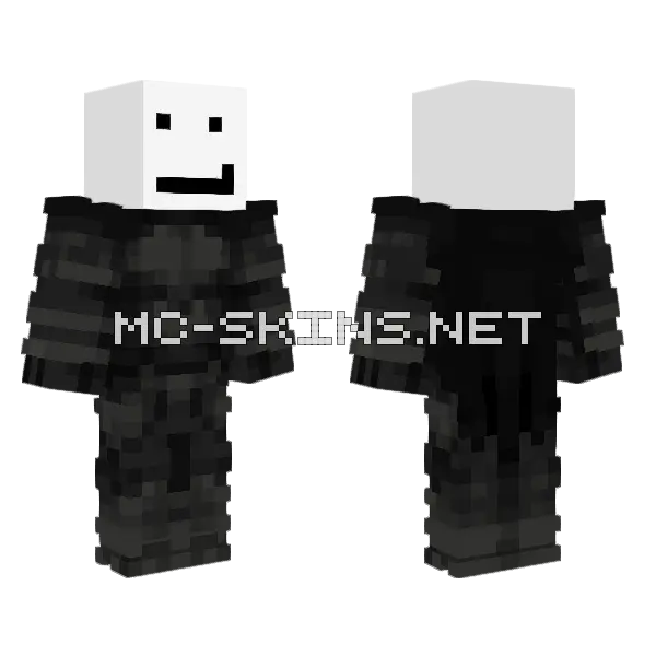 Darknight 21 Minecraft skin, front and back